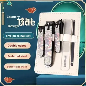 Juego de Cortaúñas Creativo Estilo Danza del León de 5 Piezas, Kit de Cuidado de Manicura y Belleza con Lima de <span class=keywords><strong>Uñas</strong></span> - Product Image 3