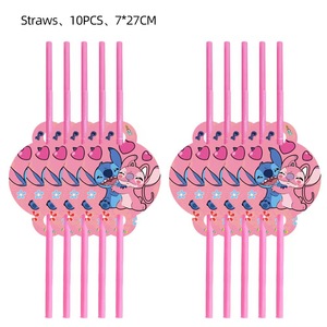 Pink <span class=keywords><strong>Stitch</strong></span> Decoraciones para fiesta <span class=keywords><strong>de</strong></span> cumpleaños Globos Vajilla desechable Platos <span class=keywords><strong>de</strong></span> papel Tazas Telón <span class=keywords><strong>de</strong></span> fondo <span class=keywords><strong>Stitch</strong></span> Baby Shower Supplies - Product Image 5