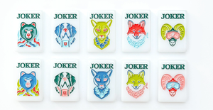 ไพ่นกกระจอกท้องฟ้าขนาดใหญ่กระเบื้องอะคริลิคที่กำหนดเองกลีบดอกไม้กระเบื้องไพ่นกกระจอกสีชมพูสร้างสรรค์เกมไพ่นกกระจอกอะคริลิคสมัยใหม่สำหรับห้องนั่งเล่น - Product Image 2