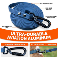 Laisse pour chien NOVIPET en PVC imperméable, texture nid d'abeille, mousqueton en aluminium aéronautique à verrouillage par vis, longueur personnalisable pour l'entraînement en extérieur