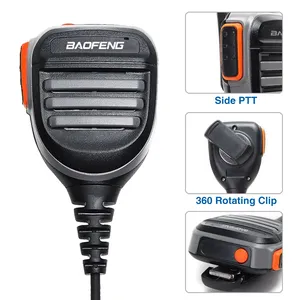 Baofeng Abbree AR-780 Fones De Ouvido Preto OEM Inglês VHF UHF Rádio Em Dois Sentidos Handheld Speaker Rainproof 6 Meses/200 Mic Microfone - Product Image 3