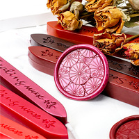 Nouveau produit cire lettre motif bande de cire à cacheter 36 couleurs rétro sceau cire timbre bougie bâton
