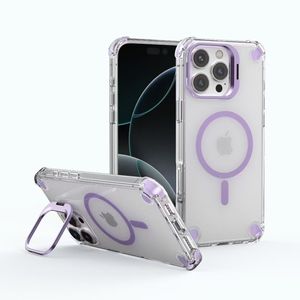 Accesorios electrónicos nueva funda de teléfono transparente a prueba de golpes para <span class=keywords><strong>iPhone</strong></span> 15 <span class=keywords><strong>Pro</strong></span> Max funda 14 Plus <span class=keywords><strong>13</strong></span> 12 11 Kickstand contraportada - Product Image 3