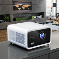 Proyector Salange S4 GTV, Proyector de Cine Inteligente con Control Remoto por Voz LED, Enfoque Automático, Proyector Interior para el Hogar