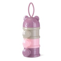 Distributeur de Lait en Poudre pour Bébé Conteneur à Lait Infantile 3 Couches pour Aliments de Bébé