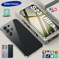 S23 Ultra 1TB 5G Móvil 16GB RAM 7.3 Pulgadas AMOLED 108MP Deca Core Batería de 8000mAh Carga Rápida Doble SIM OTG Activo