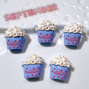 Nuevo diseño resina Flatbacks lindo moda palomitas cabujones artesanías para Diy Slime hacer accesorios Decoración - Product Image 5