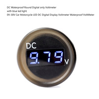 DC 5V-30V Mini Voltímetro LED Pantalla digital Panel de automóvil Voltímetro Solo medición de voltaje