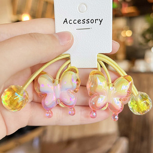 ยางรัดผมทรงผีเสื้อเปลี่ยนสีผมแบบไล่ระดับสี2ชิ้น/เซ็ต - Product Image 3