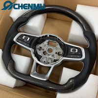 VENTE FLASH Volant de voiture en cuir et fibre de carbone pour VW Volkswagen Golf Passat B8 R Polo MK5 6 7 7.5 GTI GTD GTE Jetta Tiguan
