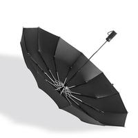 Sombrilla de sol plegable personalizada de 23 pulgadas y 12K de diseño clásico, sombrilla de lluvia a prueba de viento con impresiones de logotipo para viajes