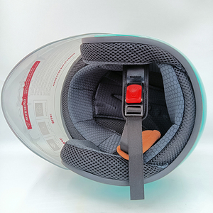 OEM marca personalizada logotipo Color nuevo ABS repartidor <span class=keywords><strong>de</strong></span> Alimentos/mensajería motocicleta <span class=keywords><strong>cascos</strong></span> <span class=keywords><strong>de</strong></span> seguridad 3/4 abierto media cara E-Scooter casco - Product Image 4