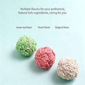Litière pour chat en tofu biodégradable avec bentonite, contrôle des odeurs, agglomération rapide, faible poussière, sûre et écologique pour les chats - Product Image 4