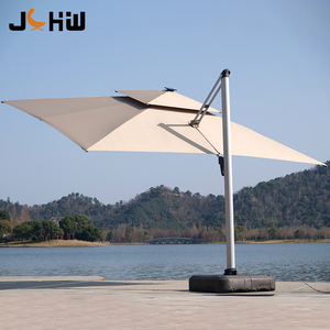 Grand parasol de luxe 3x4 villa parasol avec LED Solor pour hôtels restaurants parasol de <span class=keywords><strong>plage</strong></span> en plein air avec base pour café - Product Image 3