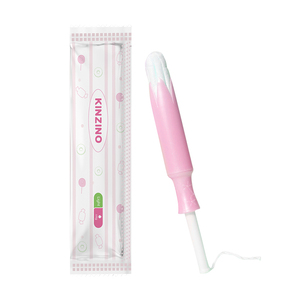 Tampons en coton biologique probiotiques avec applicateur compact pour femmes et protection anti-fuites supérieure avec ajustement confortable - Product Image 1