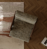 Canapé d'angle en tissu nordique moderne, fauteuil de détente avec coussin moelleux pour chambre à coucher, salon, bureau à domicile et hôtel