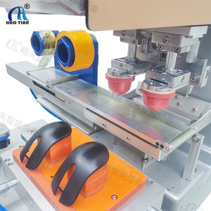 Haotian 4-Station Rotary Pad Printing <b>Machine</b> P-150P4 Monochrome Pneumatic Drive For Mouse And <b>Electronic</b> <b>Products</b> - Product Image 2