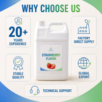 Arôme de fraise liquide concentré hydrosoluble pour bonbons, boissons et produits laitiers