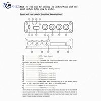 4 Kanal 5.0 BT Metal HiFi Amfi 50Wx4 4-8Ohm 98dB Sinyal-Gürültü Oranı Ev Sinema Hoparlörü Ses Güç Amplifikatörü