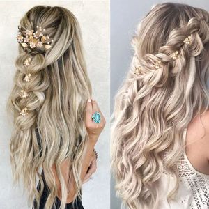 7 Pieces <strong>Wedding</strong> <strong>Hair</strong> <strong>Pins</strong> Gold Leaf Bride Pearl Hairpins <strong>Hair</strong> Accessories Flower <strong>Hair</strong> Accessories <strong>for</strong> Brides - Product Image 6