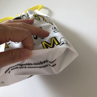 Mode pratique personnalisé imprimé Pe cordon tirer corde perruque cheveux transporter Shopping plastique Poly sac