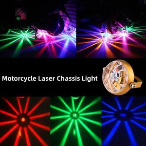 Lumière sous le châssis de moto, lumière au sol haute puissance, projecteurs laser décoratifs sous le châssis de voiture/camion, lumières stroboscopiques colorées - Product Image 2