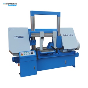 Machine à scier à <span class=keywords><strong>ruban</strong></span> métallique hydraulique à double colonne stable et efficace GB4240, prix d'usine - Product Image 2