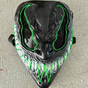할로윈 공포 독 LED 빛나는 마스크 가장 무도회 파티 무서운 의상 코스프레 롤 플레잉 소품 - Product Image 6