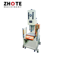 Prensa hidráulica de 15 toneladas tipo C de cuatro columnas y tres vigas con control servo PLC, carrera ajustable, multifunción, para cuero y motor.