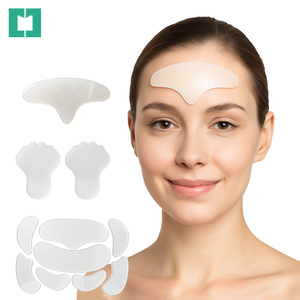 Parches Faciales Reutilizables de Silicona Mineral Antiarrugas con Propiedades Blanqueadoras y Reafirmantes, Mascarilla Facial para el Cuidado Facial de la Mujer - Product Image 1