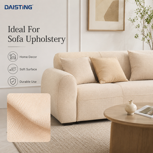 Tissu d'ameublement en similicuir PVC texturé, synthétique, vegan, ignifuge, pour canapé, chaise, tête de lit, panneau DAISTING OEM - Product Image 2