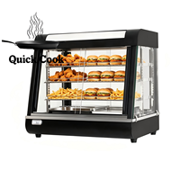 Vitrine chauffante commerciale Vitrine chaude pour aliments Boulangerie chauffante pour présentoir de gâteau de comptoir