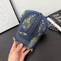 Gorra de Béisbol Retro Vintage para Hombre y Mujer, 6 Paneles, Ajustable, Nueva, de Mezclilla, con Visera Curva, Estilo Casual, para Primavera y Verano