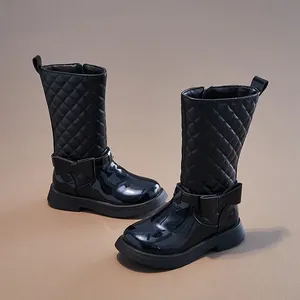 Nuovi <span class=keywords><strong>Stivali</strong></span> Lunghi da Principessa per Bambine in Pelle e Rete, Autunno Inverno, con Fiocco, Suola Spessa Antiscivolo, <span class=keywords><strong>Stivali</strong></span> alla Moda - Product Image 6