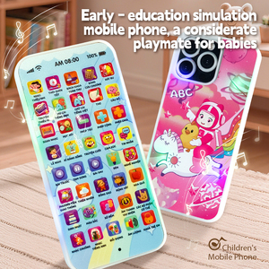 LEZA BABY Mini talkies-walkies multifonctionnels de simulation, jouet té<span class=keywords><strong>l</strong></span>éphone portable avec fonctions d'apprentissage de la <span class=keywords><strong>musique</strong></span> et de <span class=keywords><strong>l</strong></span>'<span class=keywords><strong>anglais</strong></span>, et lumières – Meilleures ventes - Product Image 2