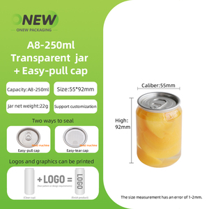 Trung Quốc Tùy Chỉnh 250Ml 330Ml 500Ml Vòng Nhựa Mềm Uống Cup Pet Bánh Có Thể Rõ Ràng Nước Ép Trái Cây Nhựa Soda Lon Với Kín Nắp - Product Image 3