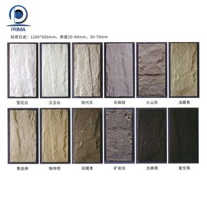 Bán buôn Prima PU đá cho trang trí nội thất Faux Feather tấm Tường cho khách sạn biệt thự bên ngoài phòng khách nền - Product Image 2