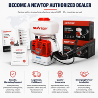 Pulverizador de Gasolina de 56.5CC, Pulverizador de Niebla y Polvo de 2.6KW, Pulverizador de Doble Uso para Nebulización y Pulverización, Pulverizador Agrícola de Mochila, Venta al por Mayor
