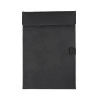 Carpeta profesional de cuero pu para negocios, carpeta de documentos A4 personalizada de alta calidad con almacenamiento de bolígrafo