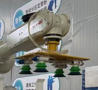 Bras robotisé de palettisation automatique durable, robot industriel intelligent pour les tâches de manutention des matériaux en usine