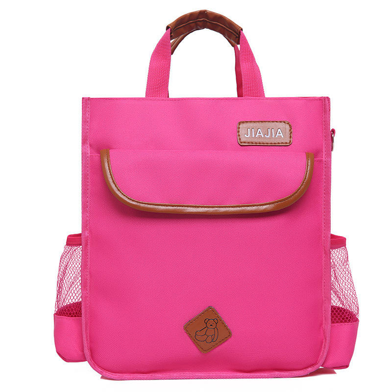 Petit ours rose rouge à trois couches double fermeture à glissière