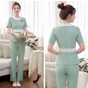 Divisa Estetica <span class=keywords><strong>da</strong></span> Donna per Centri Estetici e <span class=keywords><strong>Hotel</strong></span>, Abbigliamento <span class=keywords><strong>da</strong></span> <span class=keywords><strong>Lavoro</strong></span> Autunnale per Cameriere con Sauna e Pediluvio, Realizzato in Spandex - Product Image 3