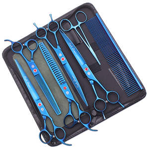 Tijeras Profesionales Portátiles de Alta Gama <span class=keywords><strong>para</strong></span> Peluquería Canina, Acero Inoxidable, Afiladas, Rectas, <span class=keywords><strong>para</strong></span> Adelgazar el Pelo de Perros - Product Image 5