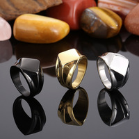 Bague Chevalière Homme Zhongzhe – Gravure Laser, Géométrique, Massif, en Acier Inoxydable, Étanche et Anti-ternissement – Bijou en Stock