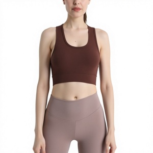 Soutien-gorge de sport dos nageur à maintien élevé pour femme - Écologique, respirant, grandes tailles pour le yoga, la gym, le fitness, la course et le tennis - Product Image 1