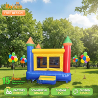Château gonflable extérieur Petit trampoline gonflable Lit de saut Parc d'attractions pour enfants Maison gonflable
