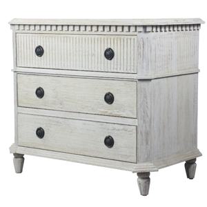 ตู้เก็บของไม้แกะสลักสไตล์วินเทจแบบเรียบง่ายสำหรับห้องนอน 4 ลิ้นชัก - Product Image 1