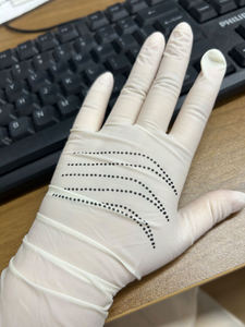 3 مل وشم تجميل صالون تنظيف الطعام saftey فحص مسحوق اللاتكس الحرة قبول شعار مخصص قفازات النتريل المتاح - Product Image 4