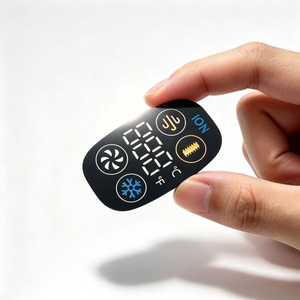 Autocollant personnalisé OEM noir pour panneau d'indicateur de charge sans fil, icône éclair, en PVC/PET, imprimé sur écran - Product Image 5