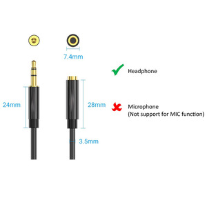 [Son Hi-Fi] câble d'extension de <span class=keywords><strong>casque</strong></span> 3.5mm mâle à femelle câble Audio cordon d'extension Audio stéréo câble adaptateur - Product Image 5